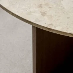 Androgyne matbord Sand stone-obehandlat ekstativ