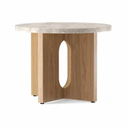 Androgyne sidobord Ø50 cm ekbas Kunis Breccia-bordsskiva