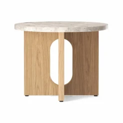 Androgyne sidobord Ø50 cm ekbas Kunis Breccia-bordsskiva