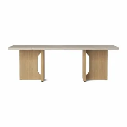 Androgyne loungebord Sand/kunis breccia-ekstativ