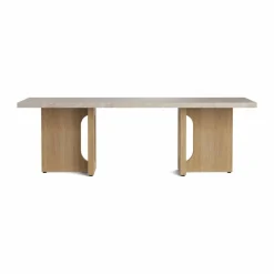 Androgyne loungebord Sand/kunis breccia-ekstativ