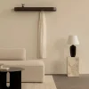 Androgyne sidobord Ø63 cm Brushed steel