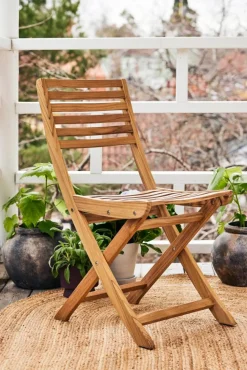 Aneboda balkongset med 2 stolar teak