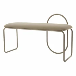Angui bänk bouclé Taupe