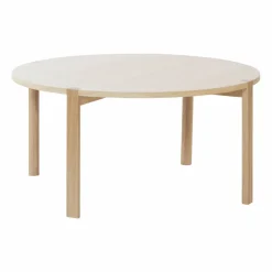 Anton soffbord Ø90 cm Vitpigmenterad ek