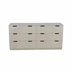 Aoko byrå dubbel 6 lådor Beige