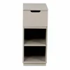 Aoko sängbord 72 cm 1 låda Beige