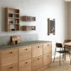 A-Podium vägghylla 70x10x52 cm Oak