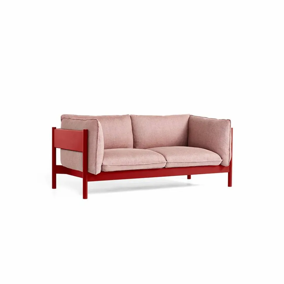 Arbour ECO 2-sits Soffa Re-wool 648 multi-vinröd bok