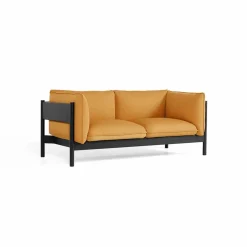 Arbour ECO 2-sits Soffa Tyg vidar 472 mustard-svart bok