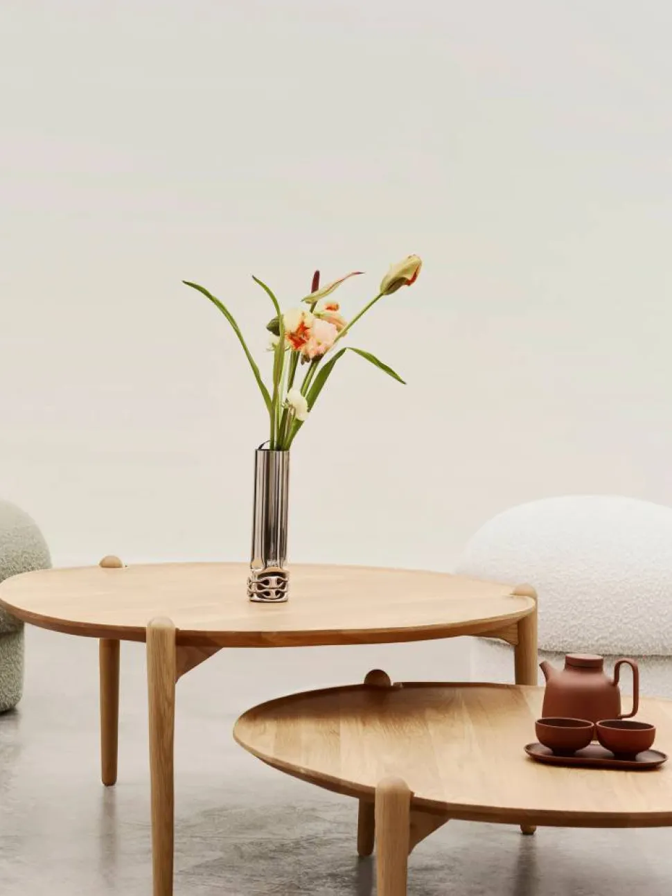 Aria soffbord Light oak Ø50x37 cm