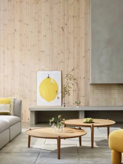 Aria soffbord Light oak Ø60x46 cm