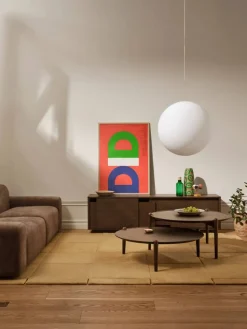 Aria soffbord Mörk ek Ø90x30 cm