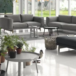 Around sidobord small Grey