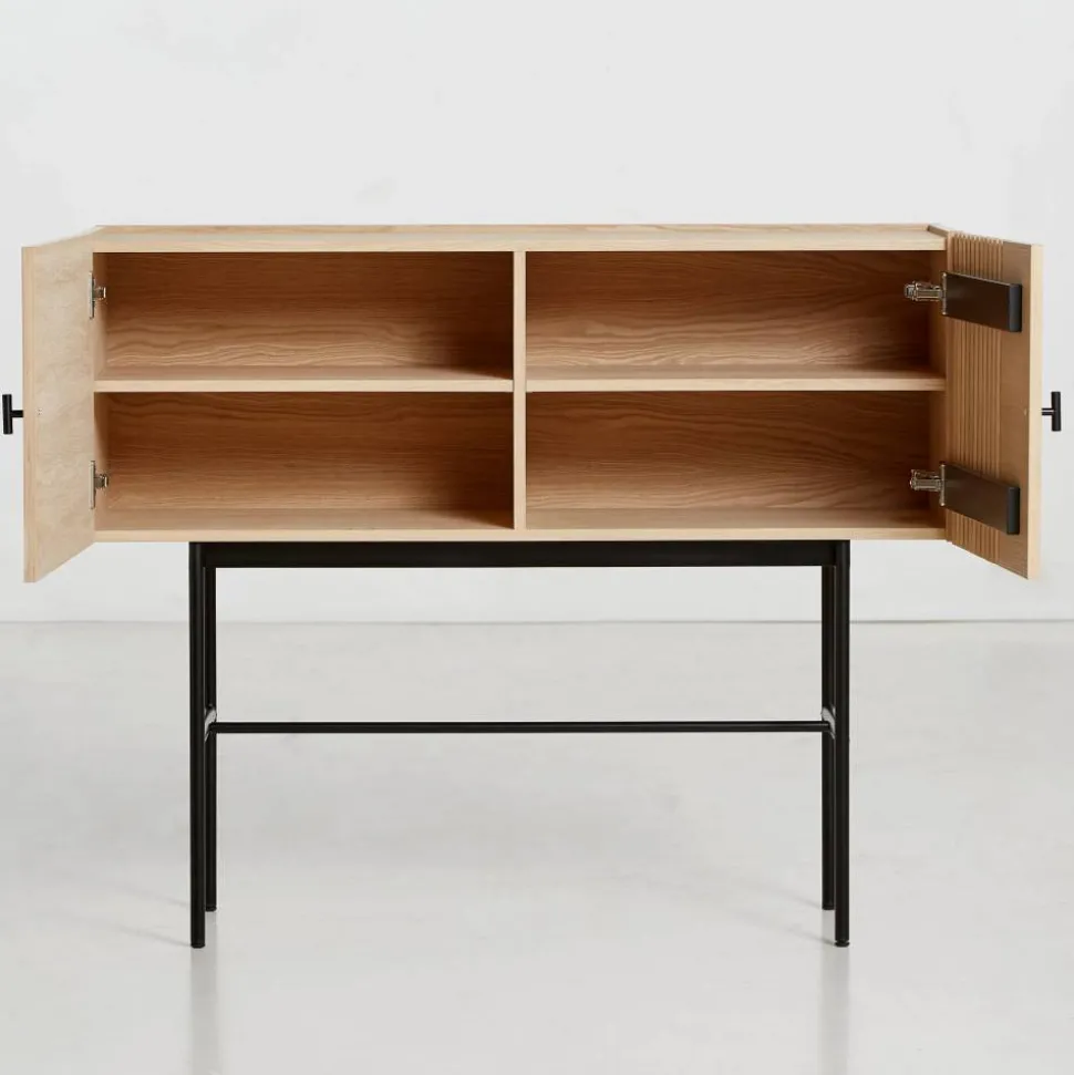 Array sidobord 120cm vitpigmenterad ek