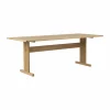 Arv matbord 200x85 cm Vitpigmenterad mattlackad ek