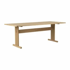 Arv matbord 200x85 cm Vitpigmenterad mattlackad ek