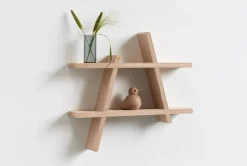 A-Shelf vägghylla Medium 52x9x46 cm Oak