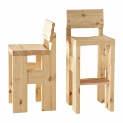 001 Bar Stool barstol Matt oljevaxad furu 75 cm