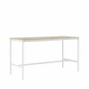 Base High barbord oak vitt stativ plywoodkant b85 l190 h105