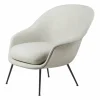 Bat Lounge Chair low back conic base Plain 0026-black-matt black