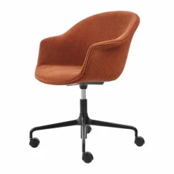 Bat Meeting Chair kontorsstol helklädd Belsuede special fr dedar 133-svarta ben