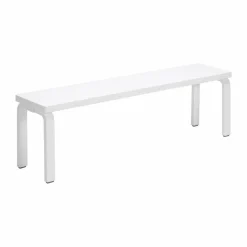 168B bänk Solid seat white lacquered