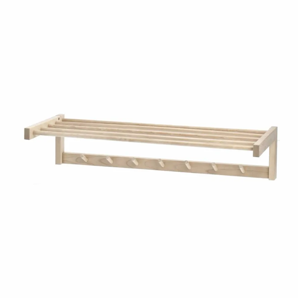 Bäckebo hatthylla Björk 7 knoppar