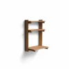 Beam Office Shelf hylla med skrivbord Deep brown pine 60x90 5x40 cm
