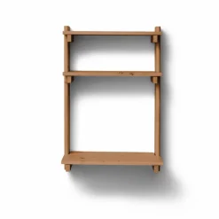 Beam Office Shelf hylla med skrivbord Deep brown pine 60x90 5x40 cm