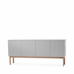Beam sideboard ljusgrå stativ i vitoljad ek