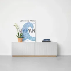 Beam sideboard ljusgrå sockel i oljad ek