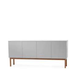 Beam sideboard ljusgrå stativ i oljad ek