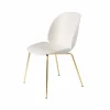 Beetle stol Alabaster white-mässingsstativ