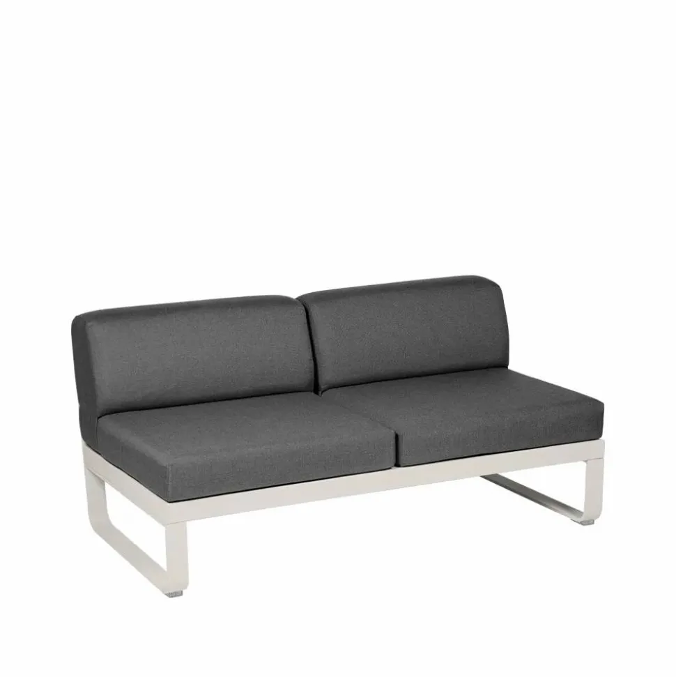 Bellevie Central modulsoffa 2-sits Clay grey (grå) graphite grey dyna