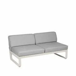 Bellevie Central modulsoffa 2-sits Clay grey (grå) flannel grey dyna