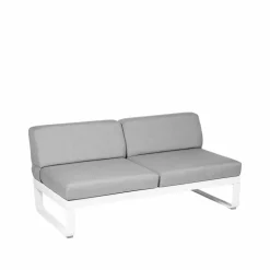 Bellevie Central modulsoffa 2-sits Cotton white (vit) flannel grey dyna