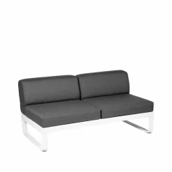 Bellevie Central modulsoffa 2-sits Cotton white (vit) graphite grey dyna