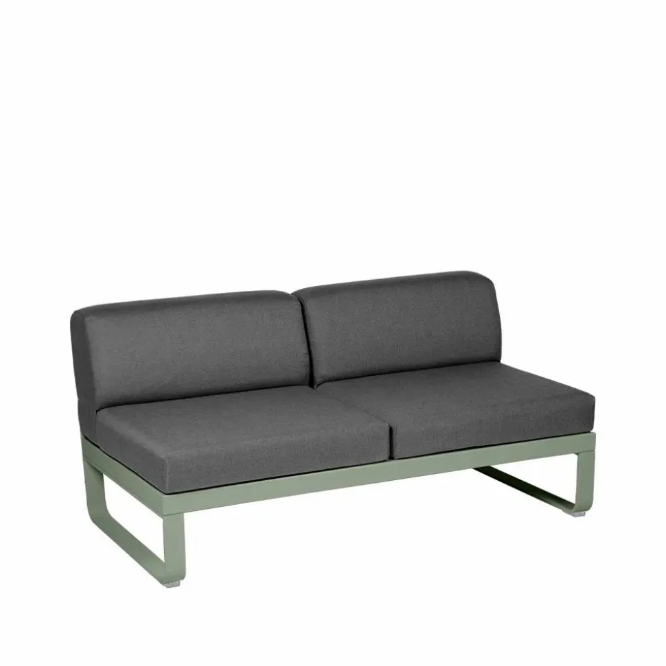 Bellevie Central modulsoffa 2-sits Cactus (grön) graphite grey dyna