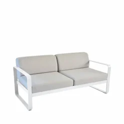 Bellevie 2-sits soffa Cotton white (vit) flannel grey dyna