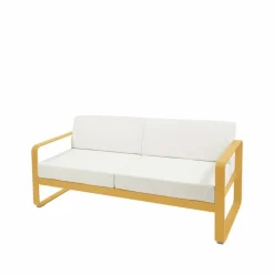 Bellevie 2-sits soffa Honey (gul) off-white dyna