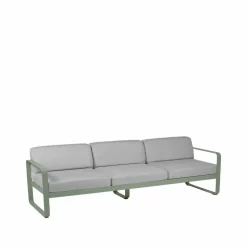 Bellevie soffa 3-sits Cactus (grön) flannel grey dyna