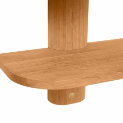 Bend vägghylla Oiled Nature Oak 50x18x40 cm