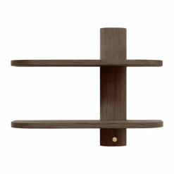 Bend vägghylla Smoked Oiled Oak 50x18x40 cm