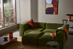Bergsdal soffa Luiza Green 3975-ekbetsad ask 3-sits