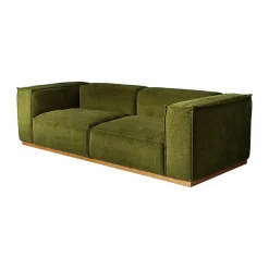 Bergsdal soffa Luiza Green 3975-ekbetsad ask 3-sits