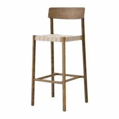 Betty TK15 Bar Chair barstol 75 cm Rökt ek-naturfärgat lin