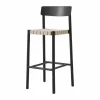 Betty TK15 Bar Chair barstol 75 cm Svartlackad ask-naturfärgat lin