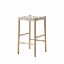 Betty TK7 barpall oak naturflätad linnebandssits