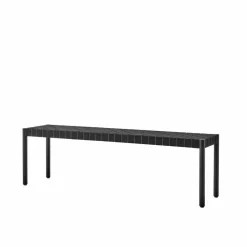 Betty TK5 bänk black svart flätad linnebandssits